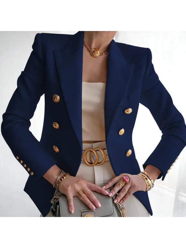 Blazer Élégant avec Détails de Bouton