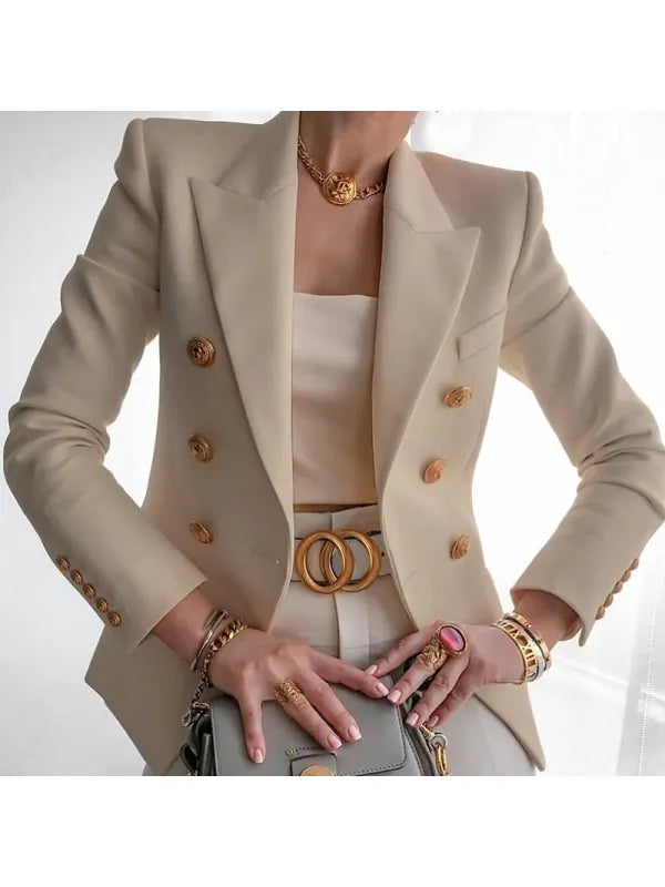 Blazer Élégant avec Détails de Bouton