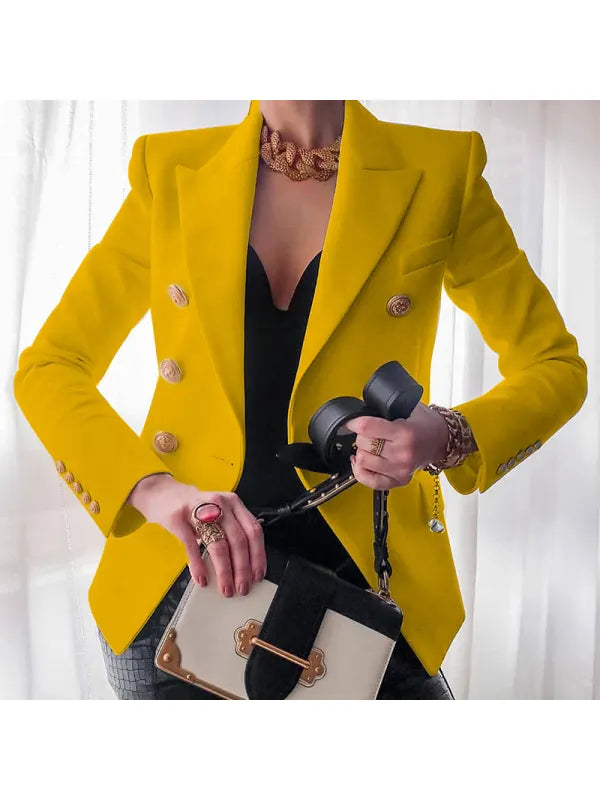 Blazer Élégant avec Détails de Bouton