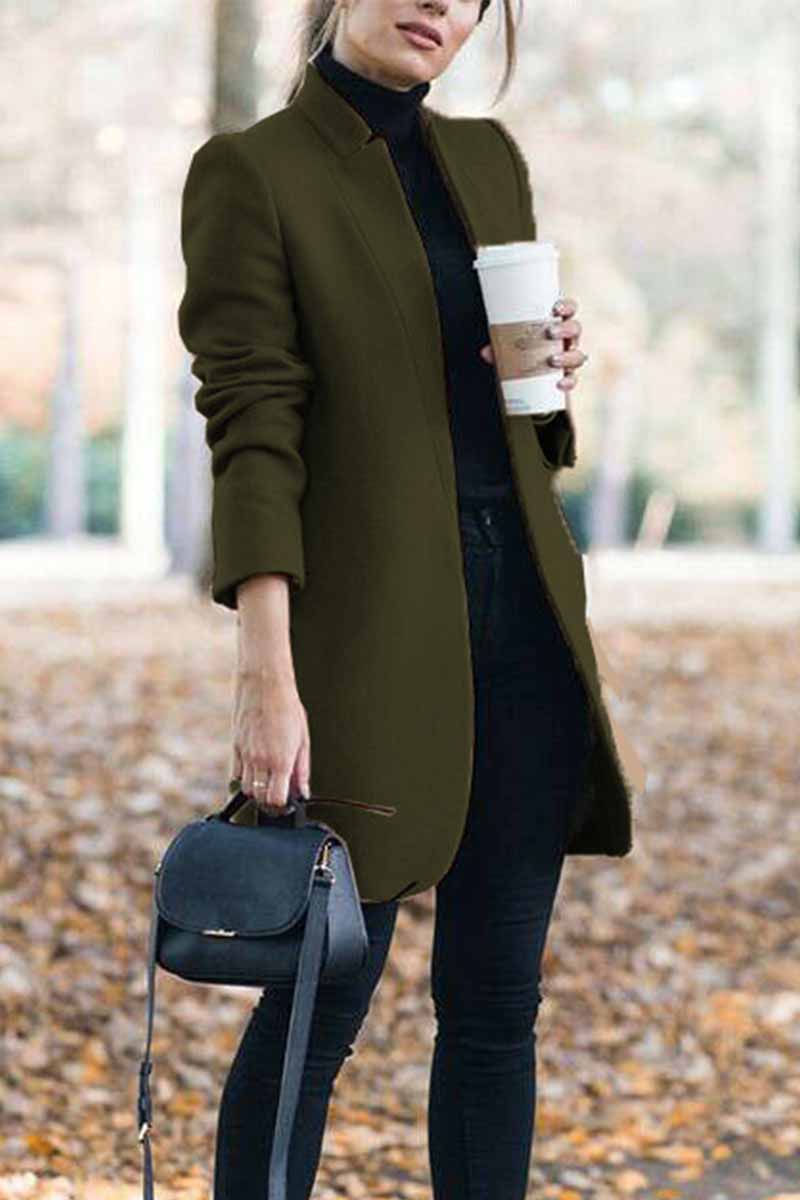 Veste Chic à Col Haut