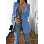 Blazer Femme à Double Boutonnage Imprimé - Parfait pour le Bureau