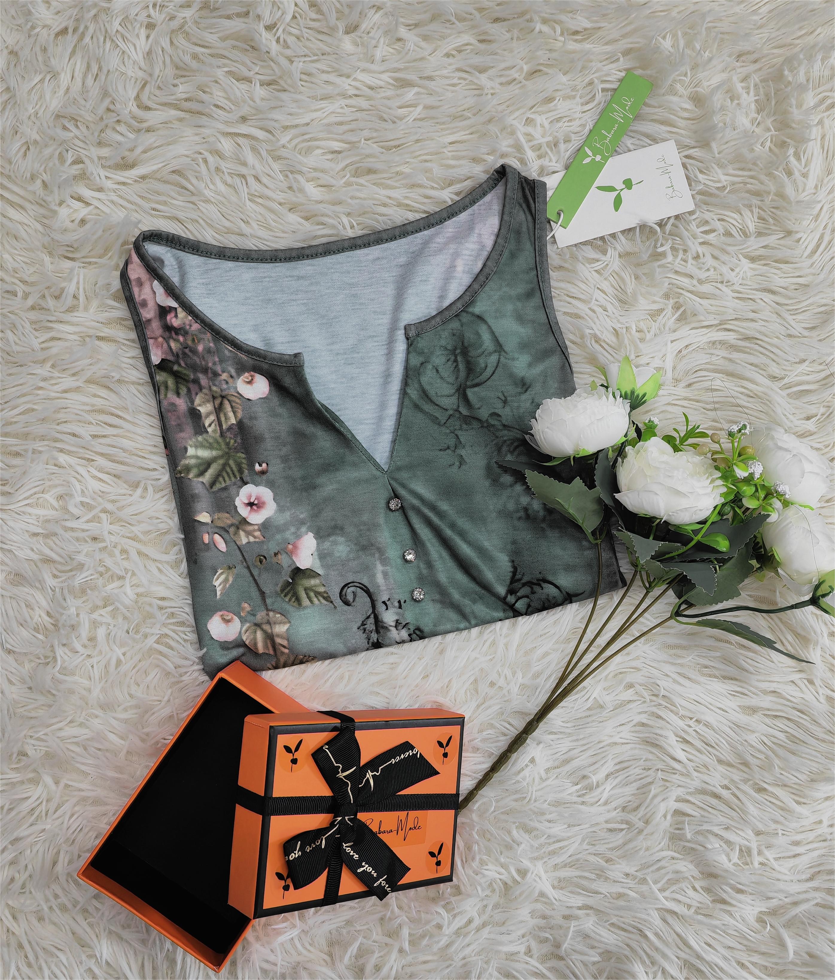 Débardeur sans manches à imprimé floral aquarelle