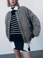 Destiny - Veste en Coton à Col Rond