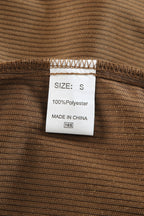 Veste en Velours Côtelé au Style Aztèque