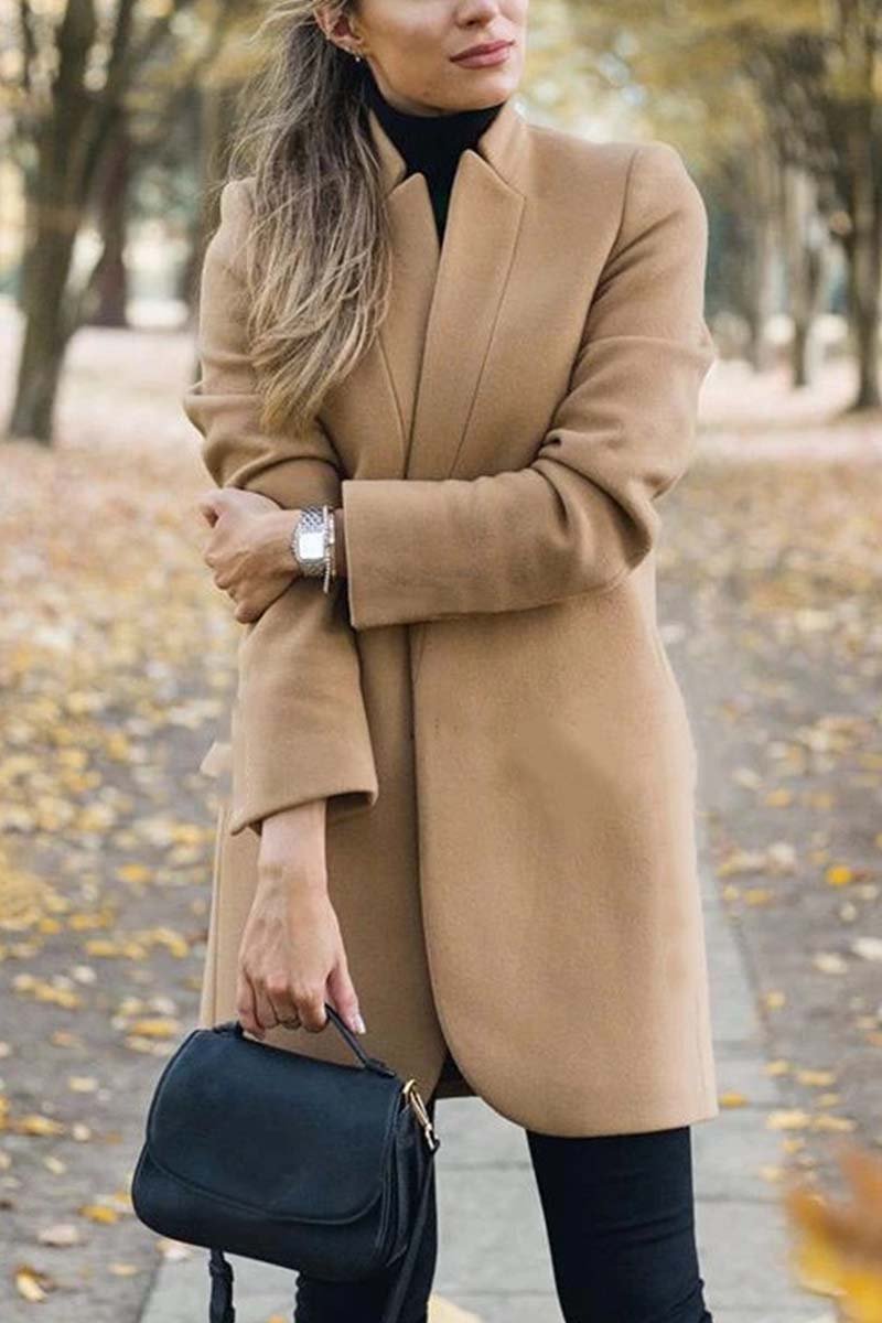 Veste Chic à Col Haut