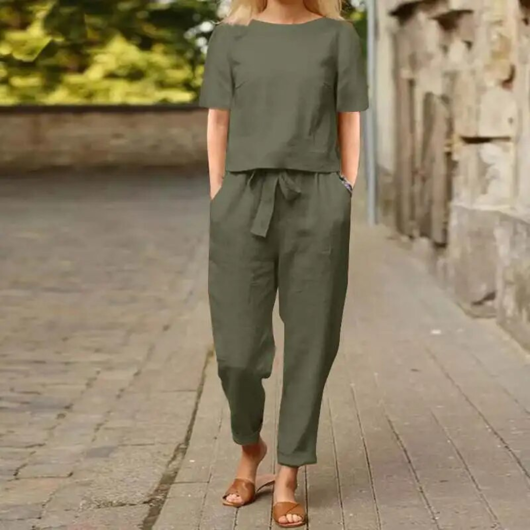 Ensemble Chic et Confortable pour le Printemps/Été