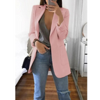 Blazer Femme à Double Boutonnage Imprimé - Parfait pour le Bureau