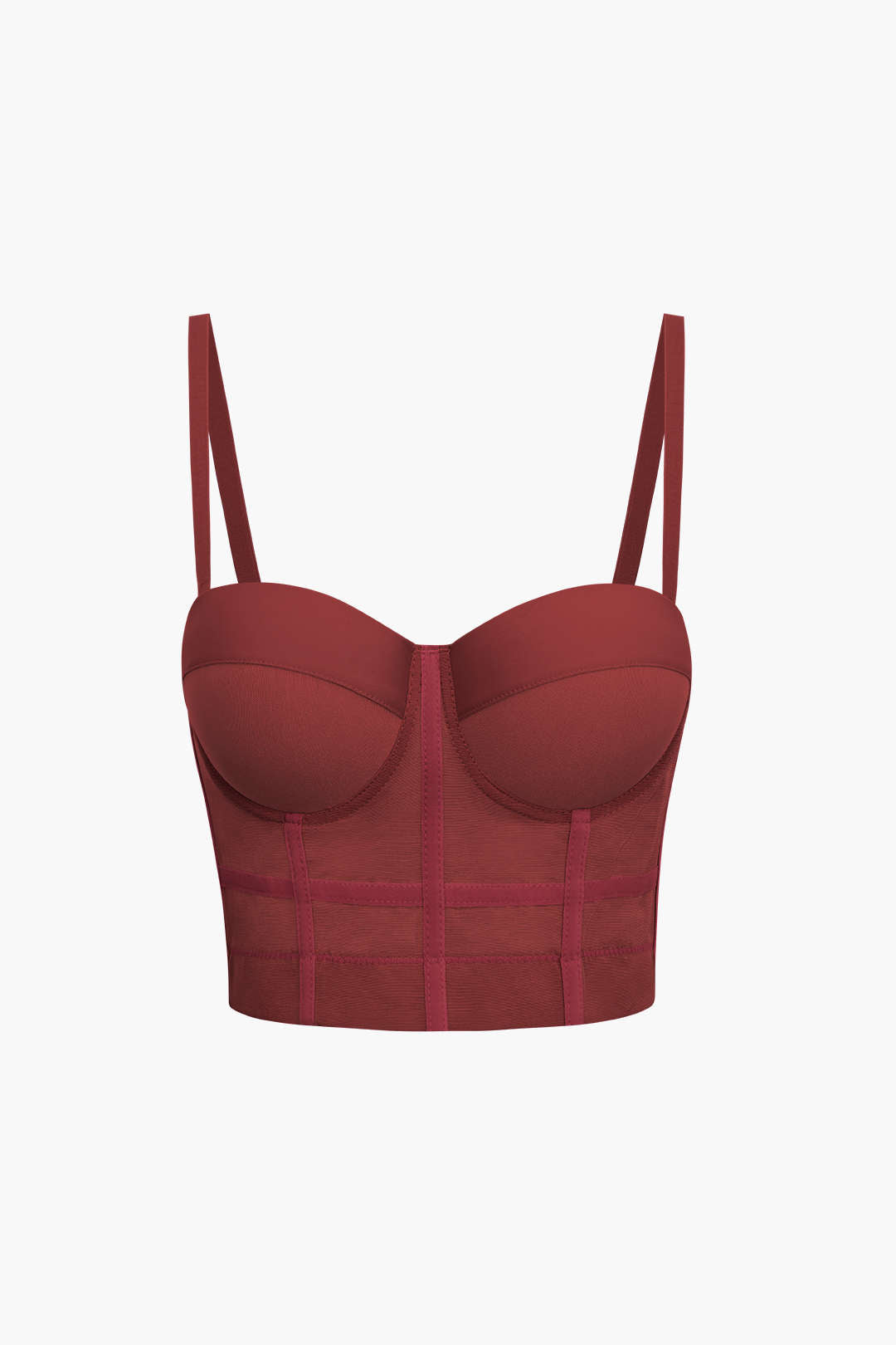 Élégant Bustier en Maille avec Armatures
