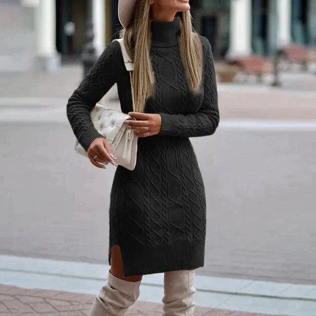 Chic Tricotée Robe d'Hiver
