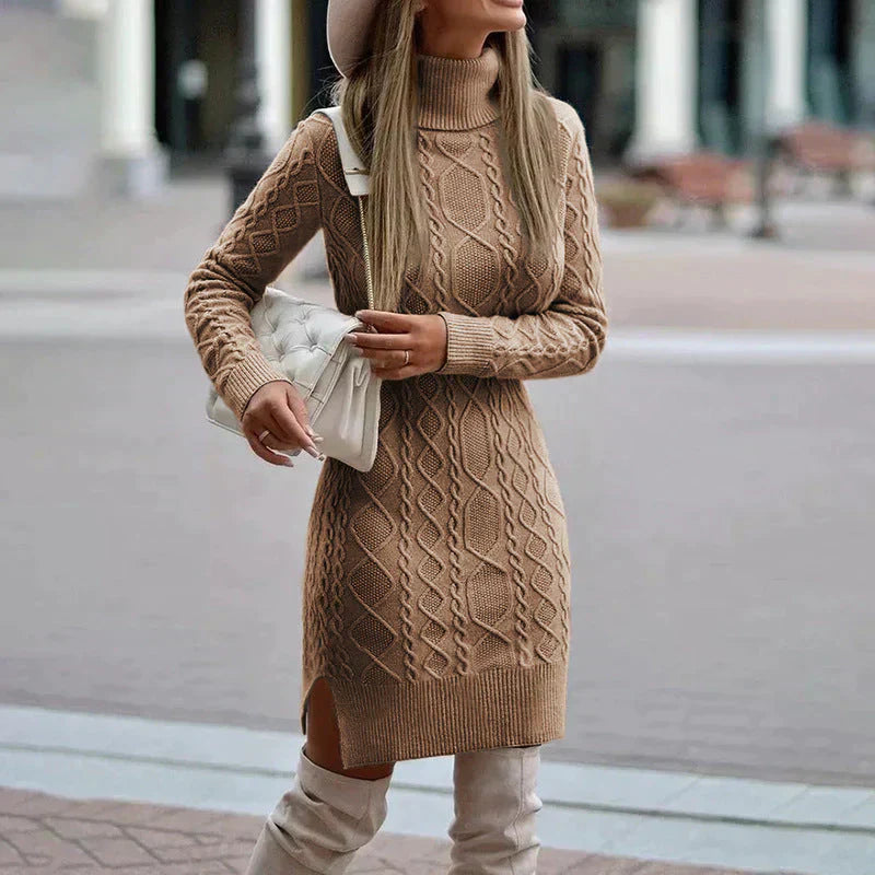 Chic Tricotée Robe d'Hiver
