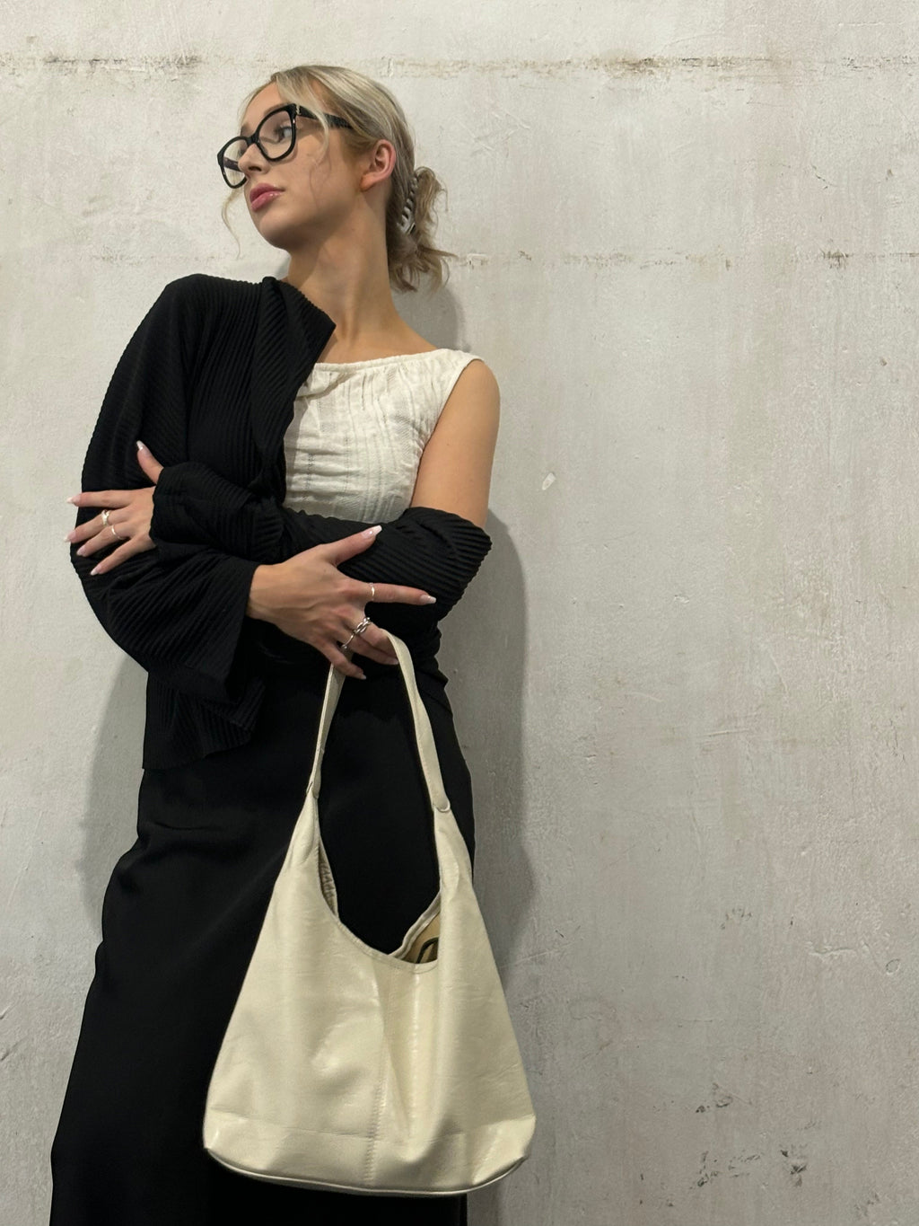 Sac fourre-tout en cuir vieilli au style rétro