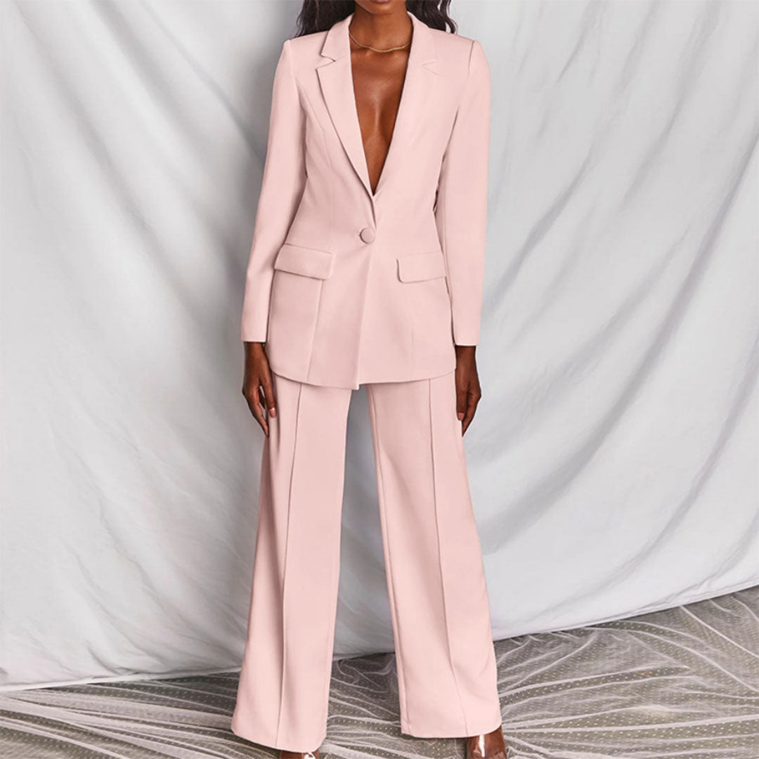 Hayley - Ensemble Élégant Blazer et Pantalon pour Femmes