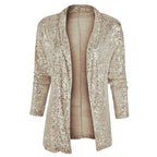 Blazer Gilet Orné de Sequins