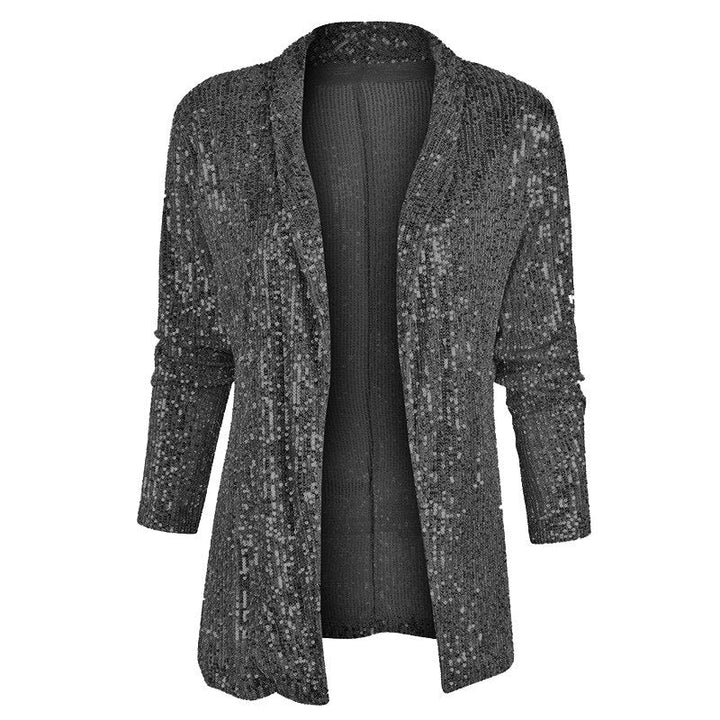 Blazer Gilet Orné de Sequins