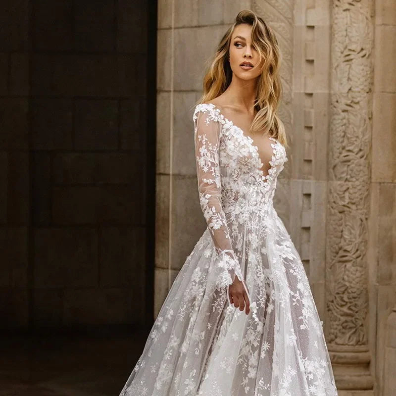 Chic Robe de Mariée en Dentelle