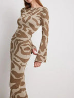 Stacey - Élégante Robe Maxi à Motif Floral