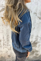 Veste Teal à Capuche avec Zip et Cordon de Serrage