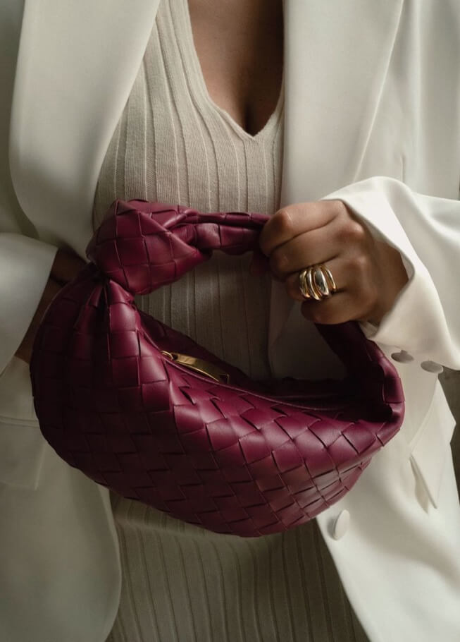 Sac à main tissé chic