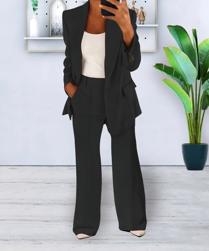 Ensemble Blazer et Pantalon Ample